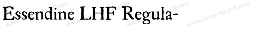 Essendine LHF Regula字体转换